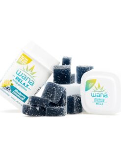 Wana Relax Gummies – Blueberry Lemonade (300 mg Total Cannabinoids)